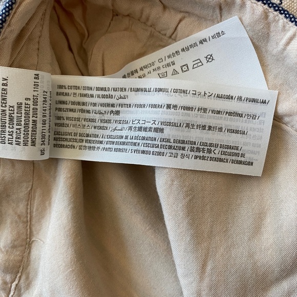 HOLLISTER Striped Cream/Blue/Navy Mini Skirt (7) - Picture 3 of 7